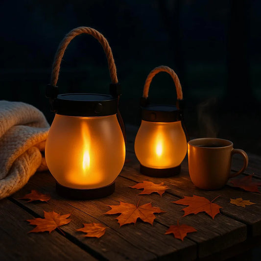 Dancing Flame – Solarlampe mit lebhaftem Flammeneffekt